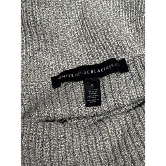 White House Black Market Silver Ombré to Rose Gold Turtleneck Sweater Size S - Picture 4 of 6